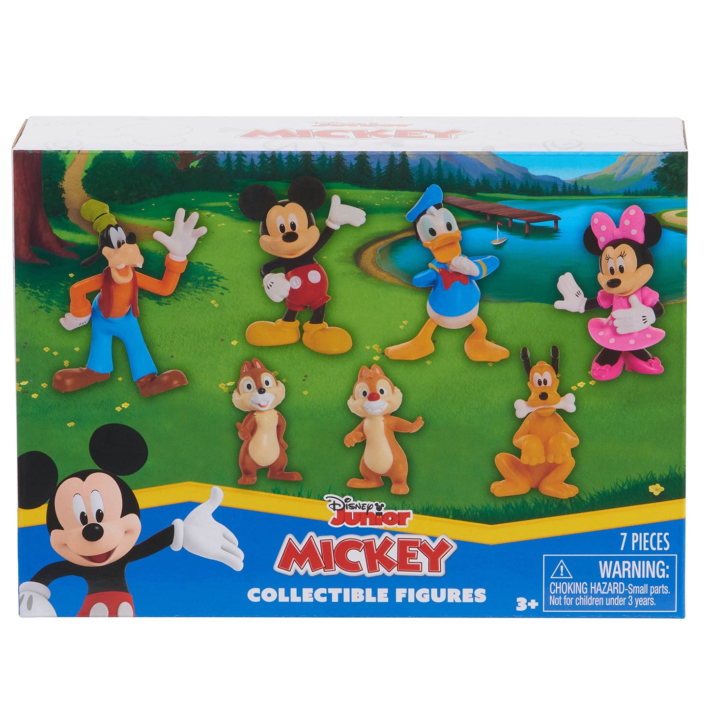 Mickey Mouse 7-Piece Figure Set, Mickey Mouse Clubhouse Toys, Kids Toys for Ages 3 Up, Amazon Exclusive by Just Play