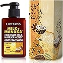 LILY SADO MILK+MANUKA™ Coconut Milk & Manuka Honey Gentle Gel Face Cleanser - Natural Cruelty-Free Facial Wash Cleanses, Balances, Soothes & Hydrates