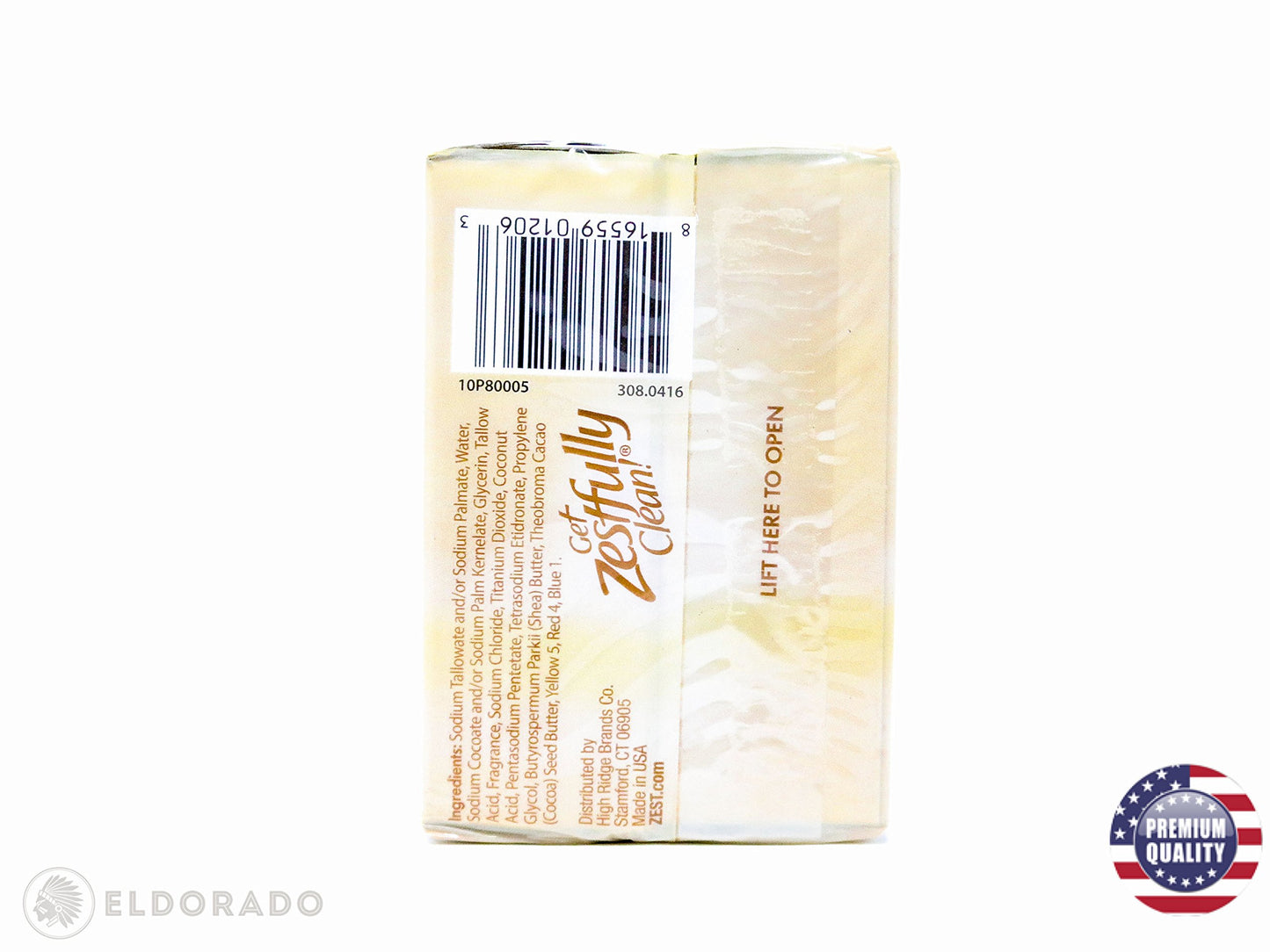 Zest Creamy Cocoa Butter & Shea Soap, 6 Bars, 3.2 Oz. Each