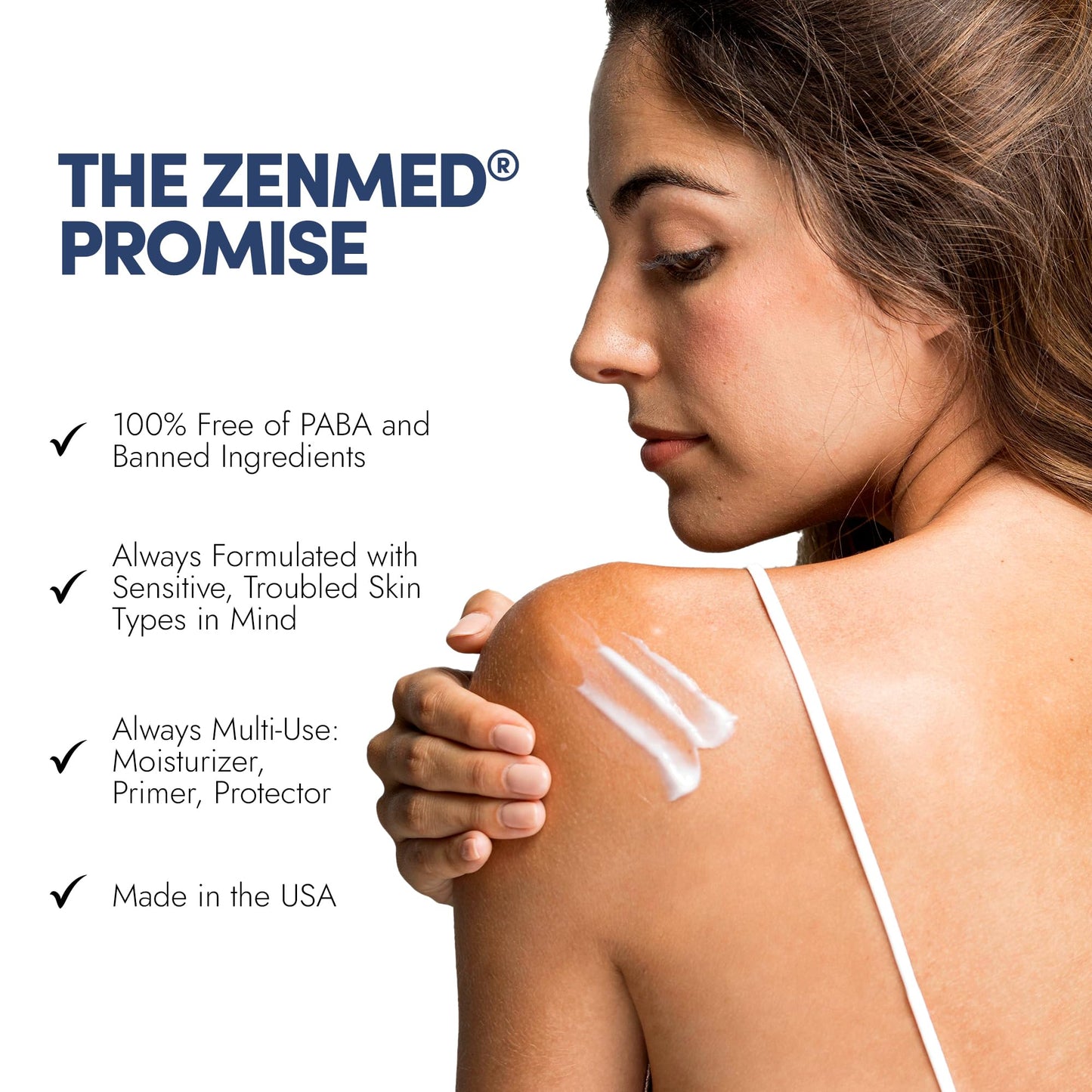 ZENMED Oil-Free Moisturizer with SPF 30-2 oz. 100% PABA-Free Light & Sheer Formula Helps Protect Sensitive & Troubled Skin Types For Oily & Acne Skin
