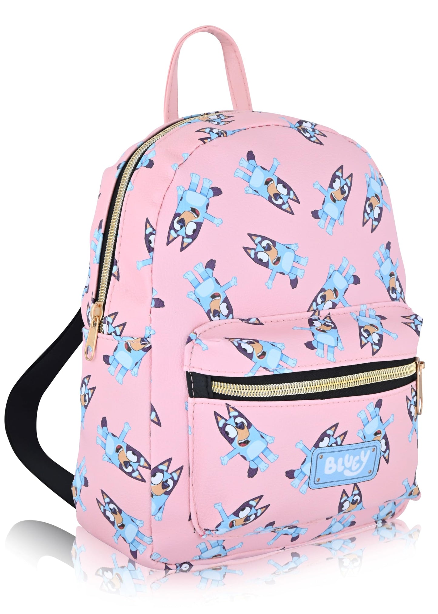Fast Forward Bluey Backpack for Boys, Girls, Women, Men, Unisex | Cute PU Leather 10" Bluey Mini Backpack Purse Shoulder Purse | Bluey Bag and Bluey…