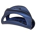 France Luxe Large Cutout Curve Claw Clip - Matte Navy