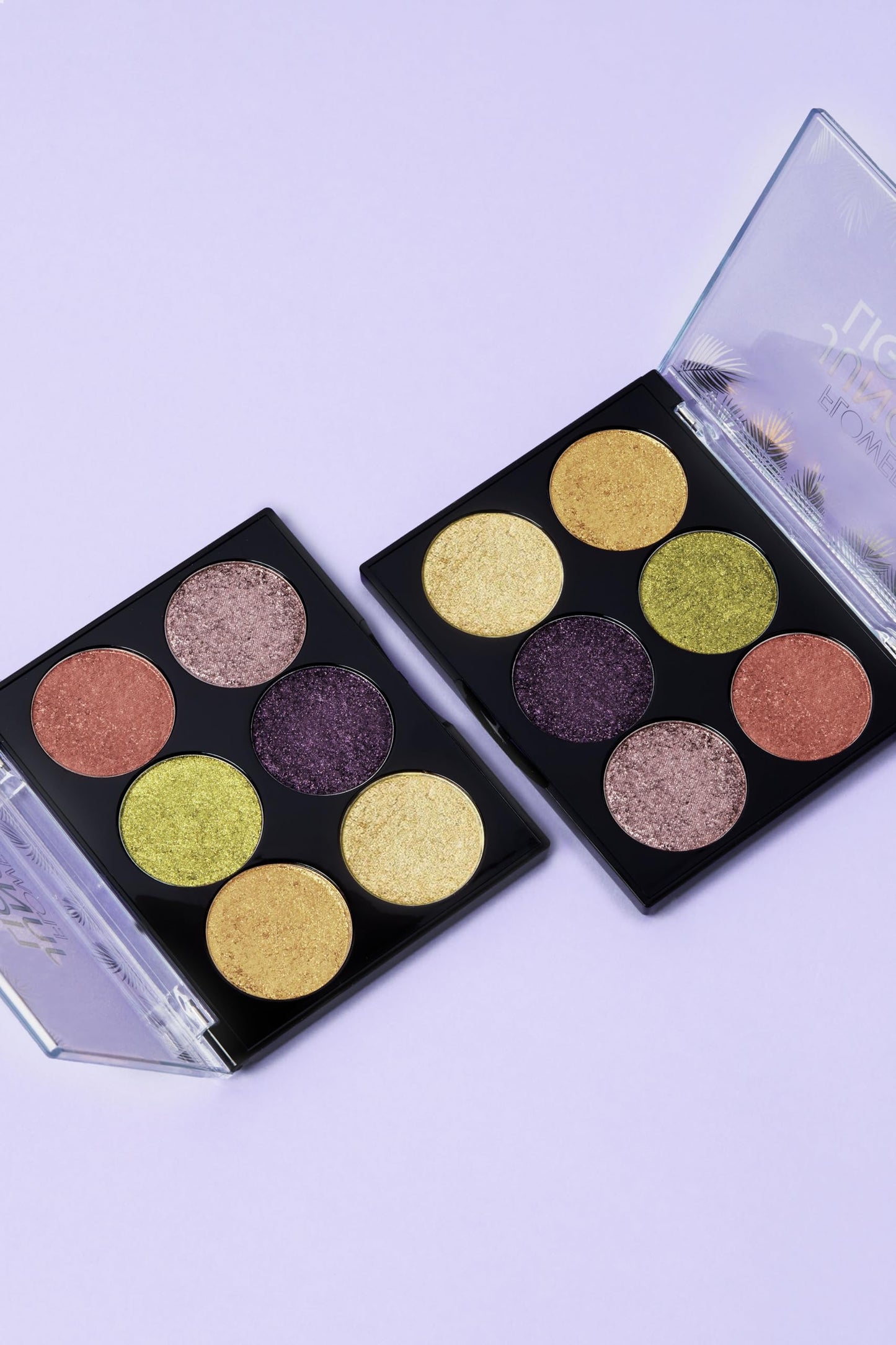 FLOWER BEAUTY By Drew Barrymore Jungle Lights Eyeshadow Palette - Blendable + Creamy Powder - Buildable - No Fall-Out - Six Shades (Jungle Lights)