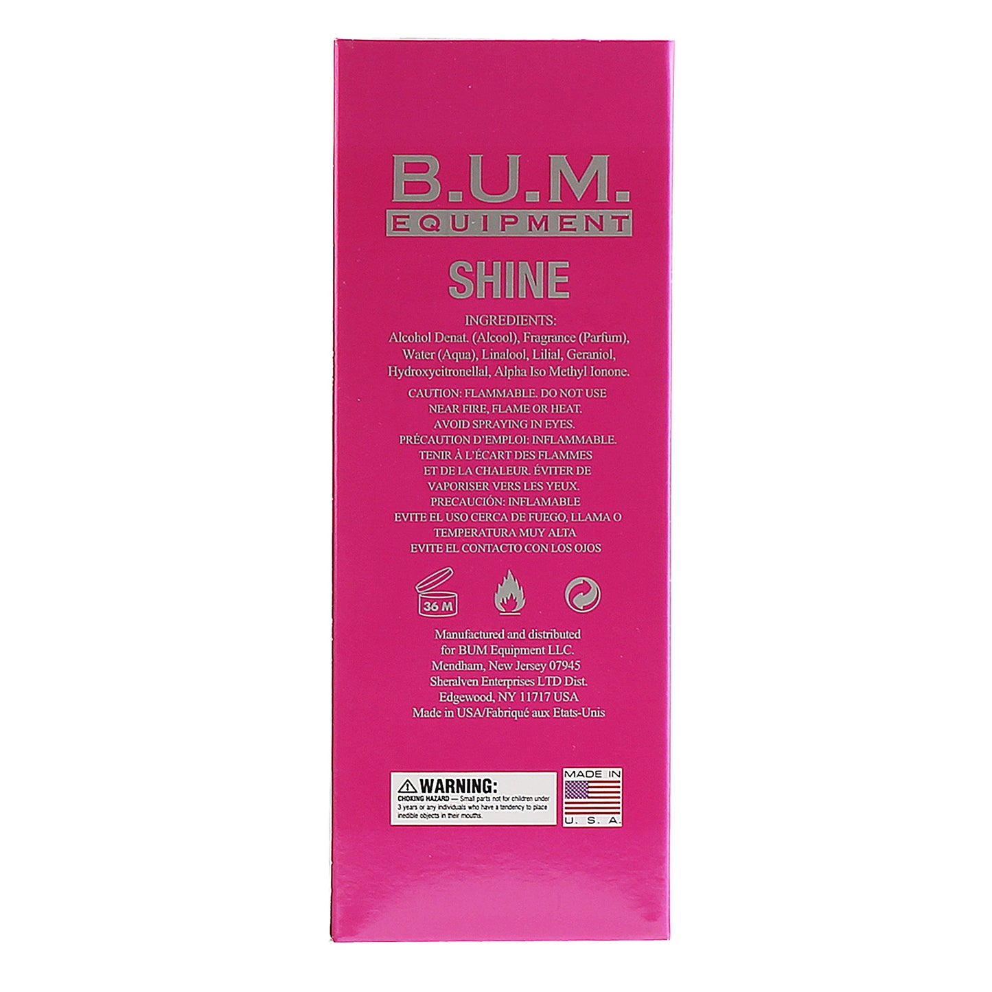 BUM EQUIPMENT Eau de Toilette Spray For Ladies, Shine, 3.4 Fluid Ounce