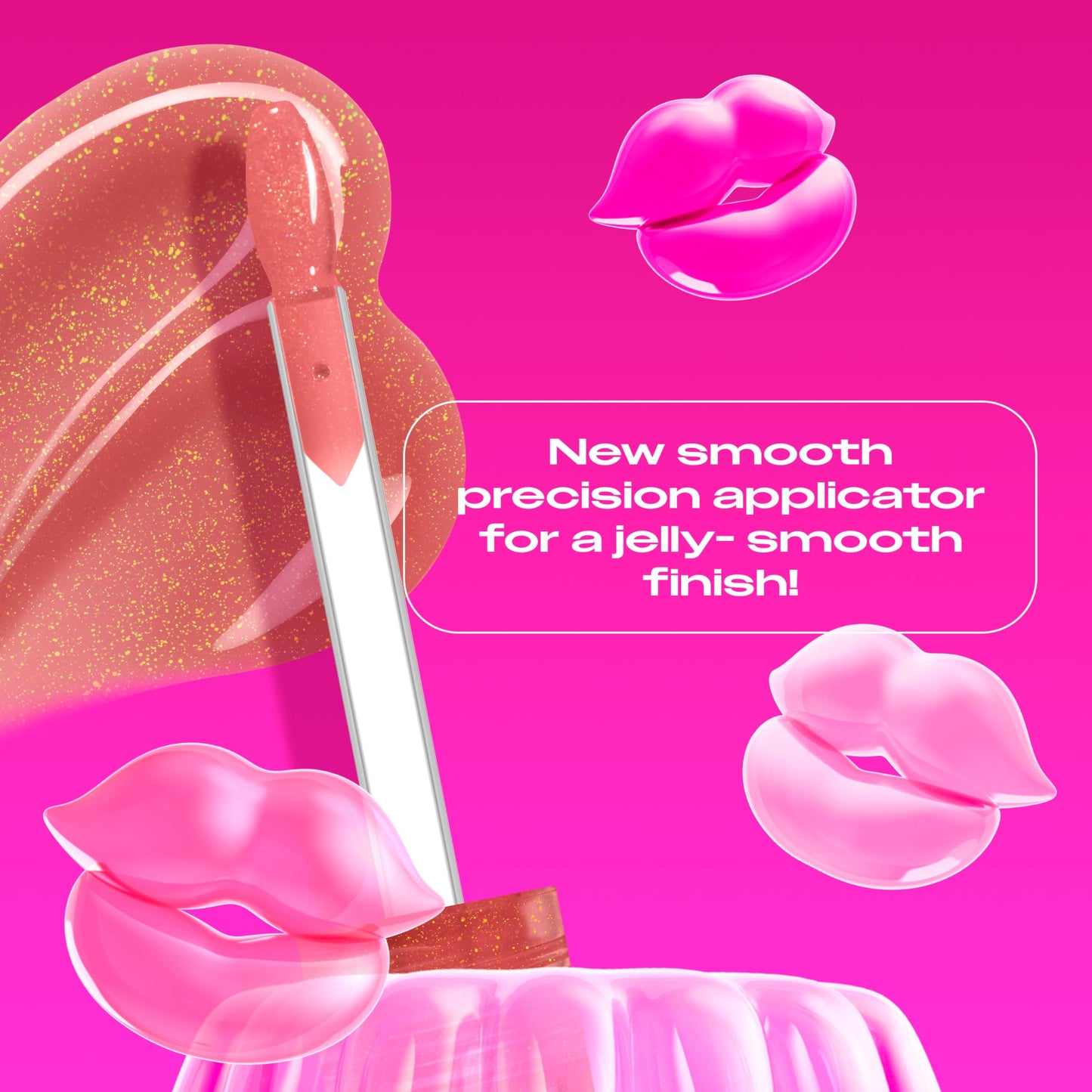 NYX PROFESSIONAL MAKEUP Jelly Job Lip Gloss, Lip Tint Gloss with Full-Bodied, Smoothing, and Hyper-Glossy Shine - Honey, It's Jelly (Nude Pearl