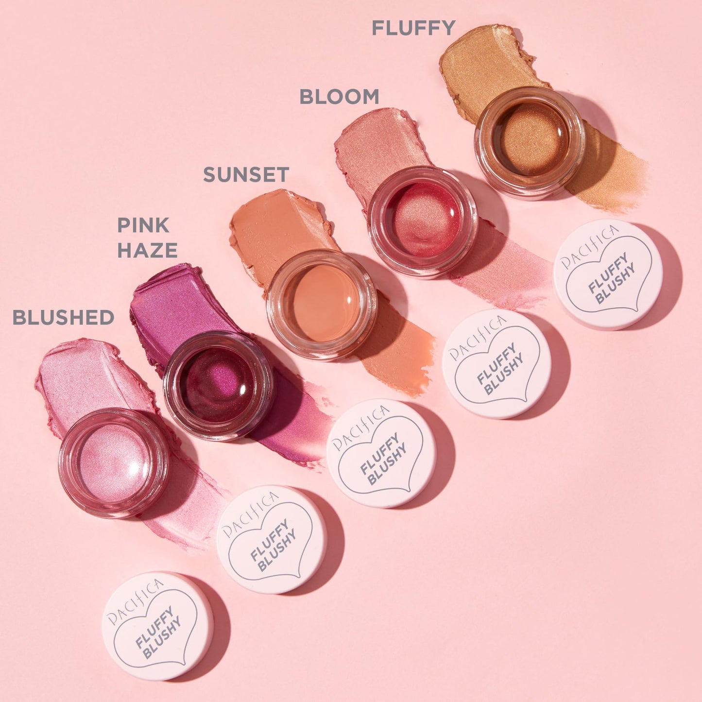 Pacifica Fluffy Blushy Cream Blush - Face Makeup - Bloom Bright Fuchsia Air-Whipped Cheek & Lip Color, Bold Buildable Pigment, Lightweight, Buildable