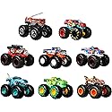 Hot Wheels Monster Trucks Live 8-Pack, Set of 8, 1:64 Scale Race Ace, Bone Shaker, Tiger Shark, HW Demo Derby, Mega-Wrex, 5-Alarm, Gunkster & Bigfoot