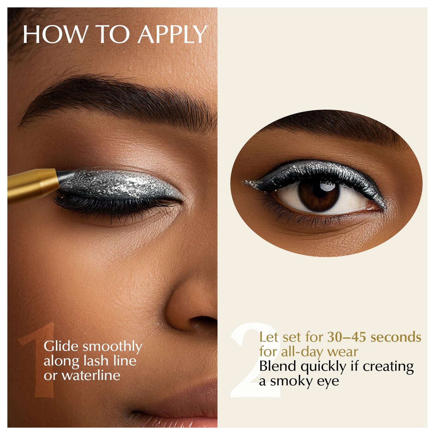 EPILYNX Eyeliner Pencil - Long Lasting Smudge Proof & Waterproof Eyeliner Pencil - Eye Liner Pencils - Hypoallergenic, Vegan, Gluten-Free Eye Pencil