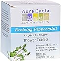 Aura Cacia Aromatherapy Shower Tablets, Reviving Peppermint 3 ea (Pack of 4)