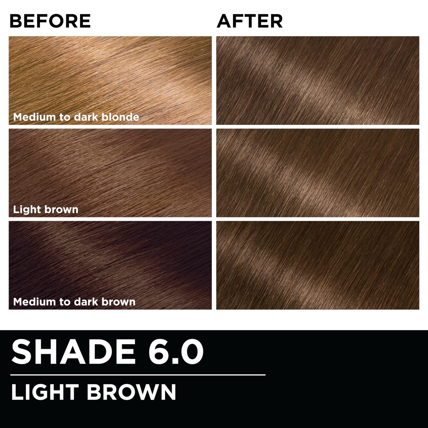 Garnier Olia Oil Powered Permanent Color 6.0 Light Brown 1 Each (Pack of 3)
