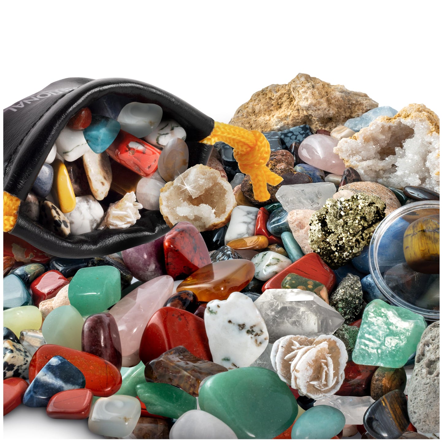 National Geographic Rock Collection Box – 300+ Gemstones, Crystals & Geodes, Rocks & Minerals Science Kit for Kids, Geology Gift for Boys & Girls