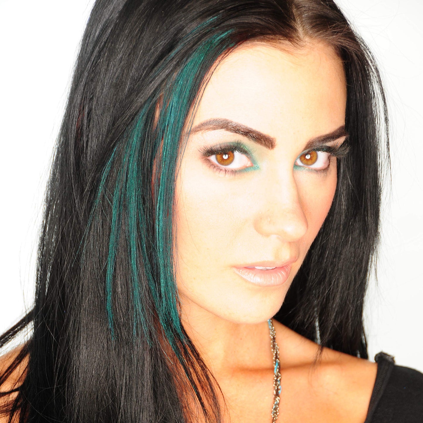 Colorme Root Touch Up Temporary Hair Mascara to color and Blend Semi Permanent Dye regrowth. Washes Out (TEAL)