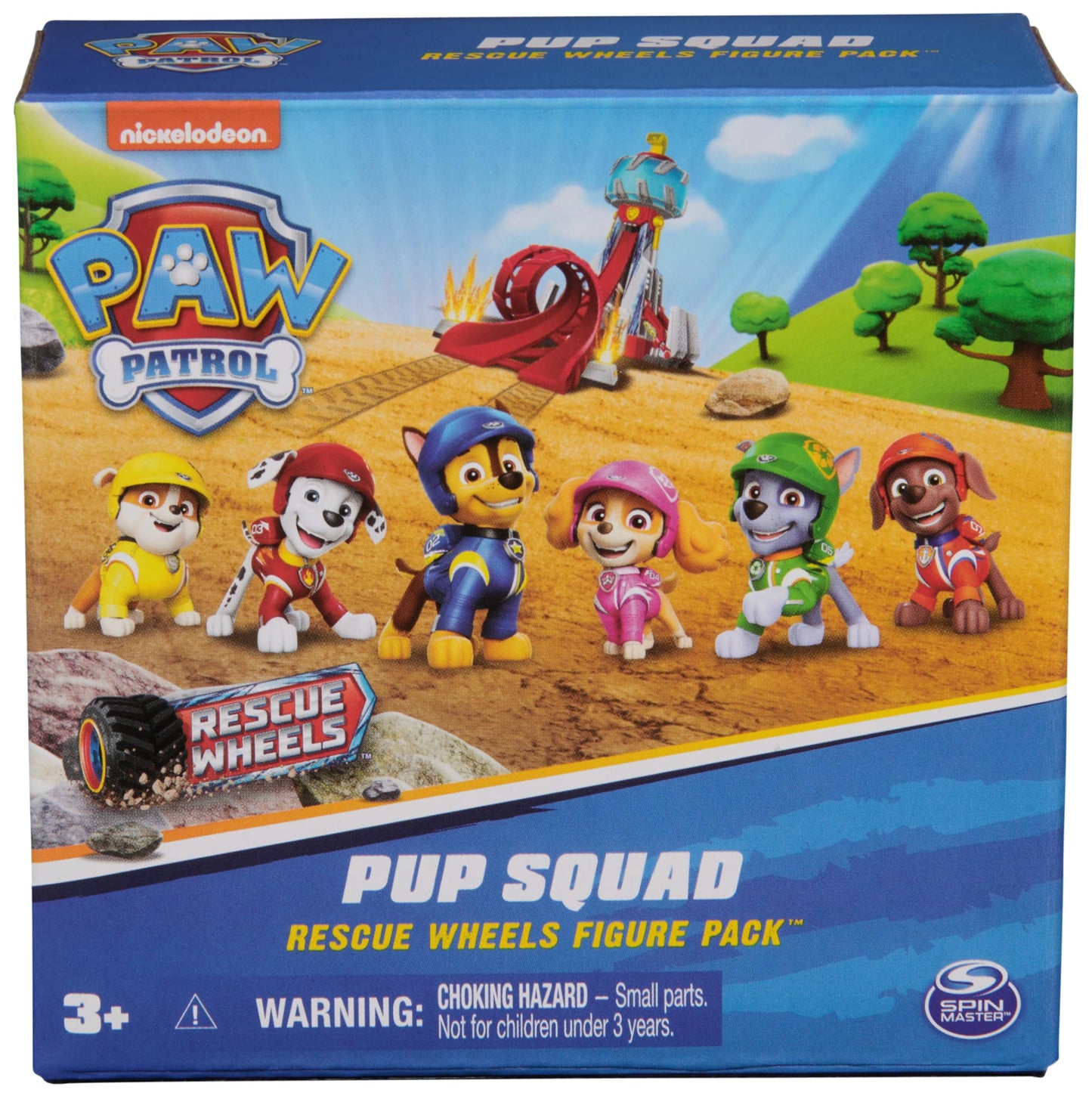 Paw Patrol: Rescue Wheels, 6-Piece Pup Squad Action Figure Gift Set, Kids Toys for Boys & Girls Ages 3 and Up