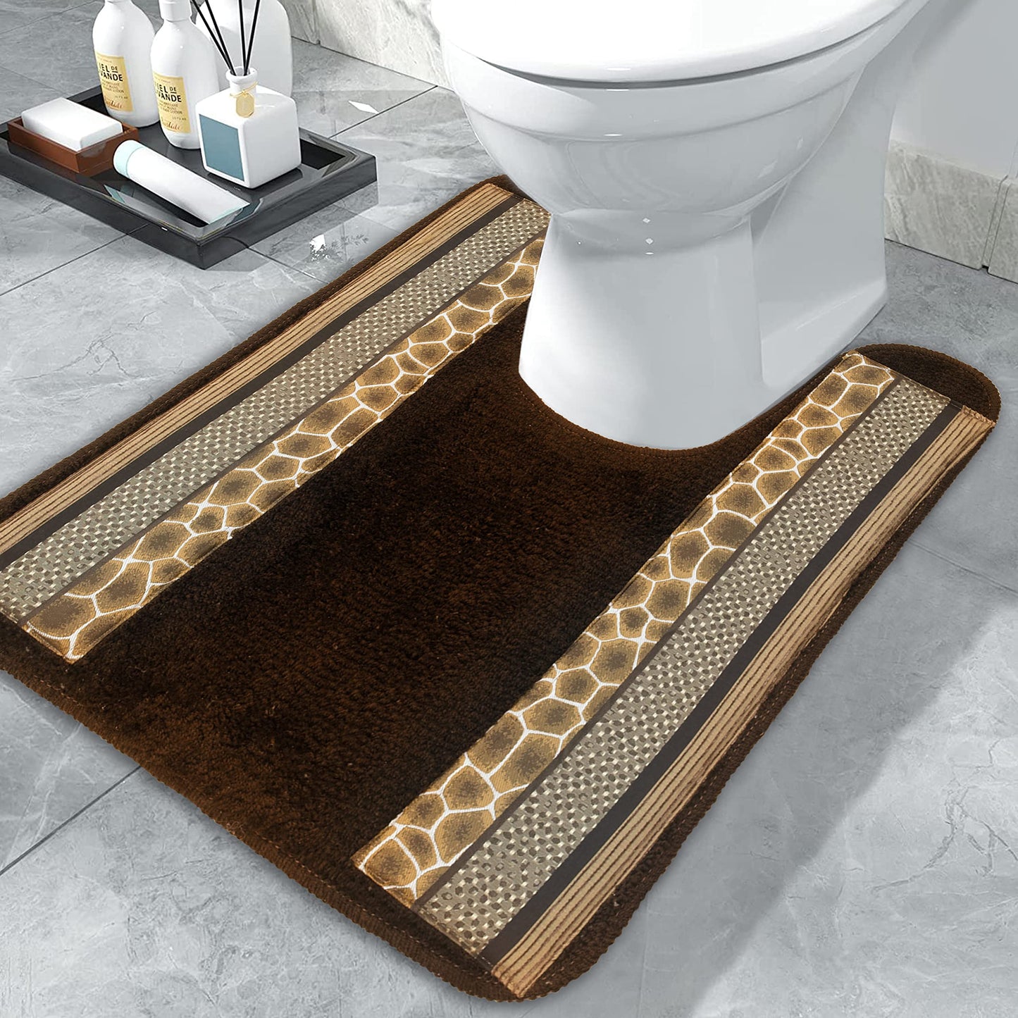 Popular Bath Safari Stripes Animal Bathroom Rug Classic Luxury Leopard Cheetah Zebra Bath Contour Beautiful Shower Mat Unique Design Stylish Bathroom…
