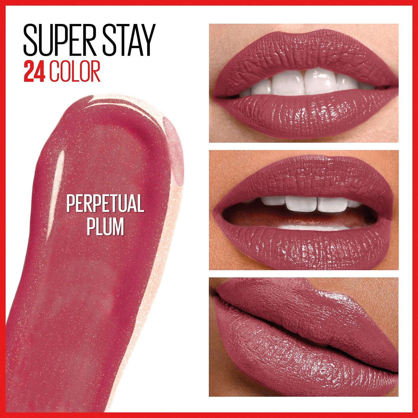 Maybelline New York Superstay 24, 2-step Lipcolor, Perpetual Plum 055
