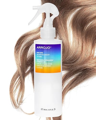 Arrojo Wave Mist Sea Salt Spray - Sulfate & Paraben-Free Sea Salt Hair Texture Spray - Adds Beach Waves, Volume, & Light Hold for All Hair Types, 8.3