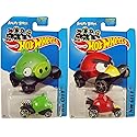 2014 Hot Wheels - Angry Birds - RED BIRD & MINION PIG (SET OF 2)