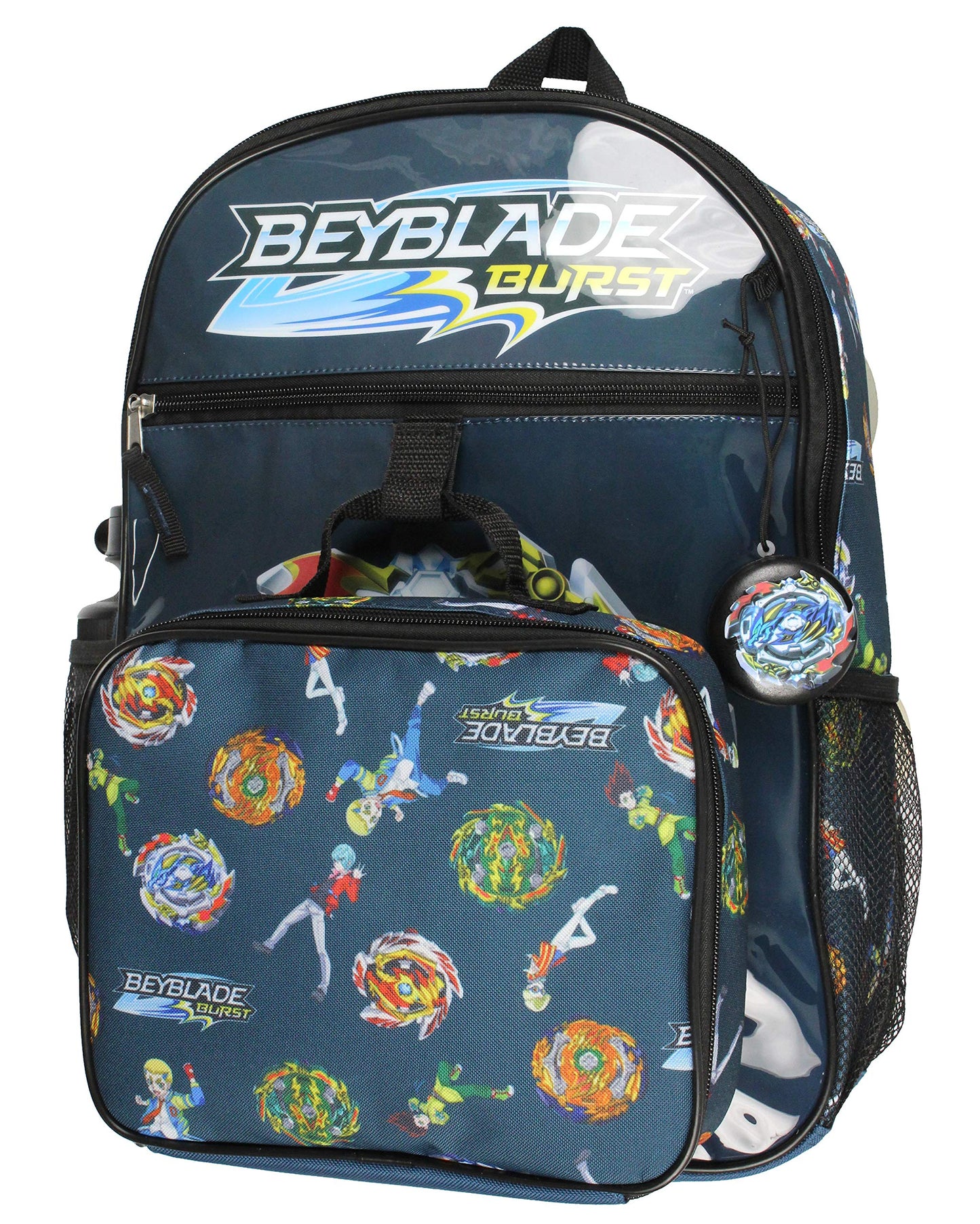 INTIMO Beyblade Burst Spinner Tops Backpack Lunch Bag Water Bottle Ice Pack 5 PC Mega Set