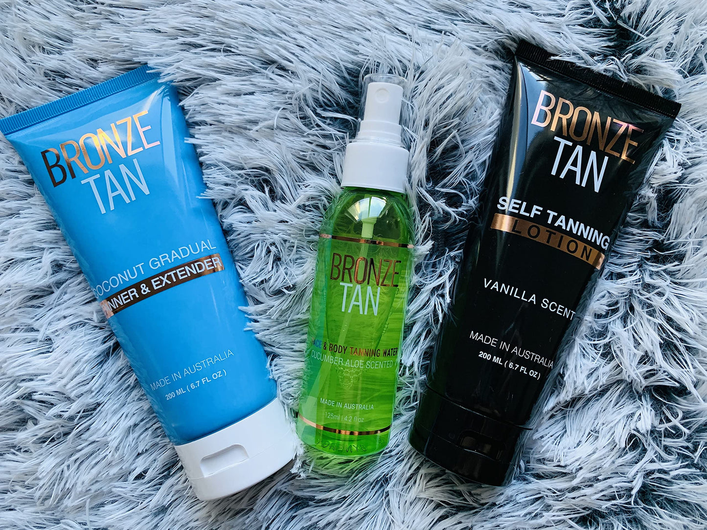 Bronze Tan Self Tanning Lotion - Luxurious Vanilla Self Tanner for Face & Body - No Color Guide Sunless Tanner for a Natural Glow - Hydrating Formula
