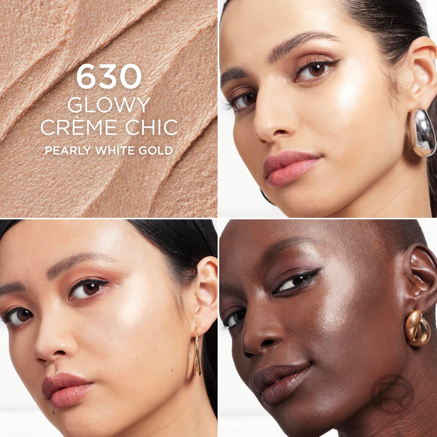 L'Oreal Paris True Match Lumi Le Glow Highlighter Stick, Luminous, Satin, Glowy Highlighter for Face and Body, 630 Crème Chic, 0.17 Oz