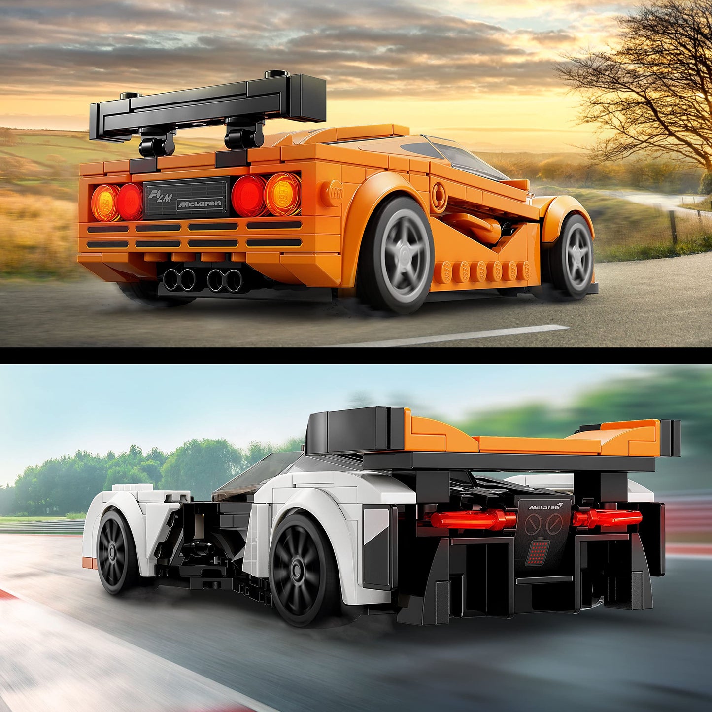 LEGO Speed Champions McLaren Solus GT & McLaren F1 LM 76918, Featuring 2 Iconic Race Car Toys, Hypercar Model Building Kit, Collectible 2023 Set,…