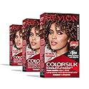 Revlon Colorsilk Beautiful Color Permanent Hair Color, (OLD VERSION) 43 Medium Golden Brown (Pack of 3)