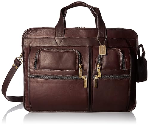 Claire Chase Jumbo Executive Computer Brief, Cafe, One Size