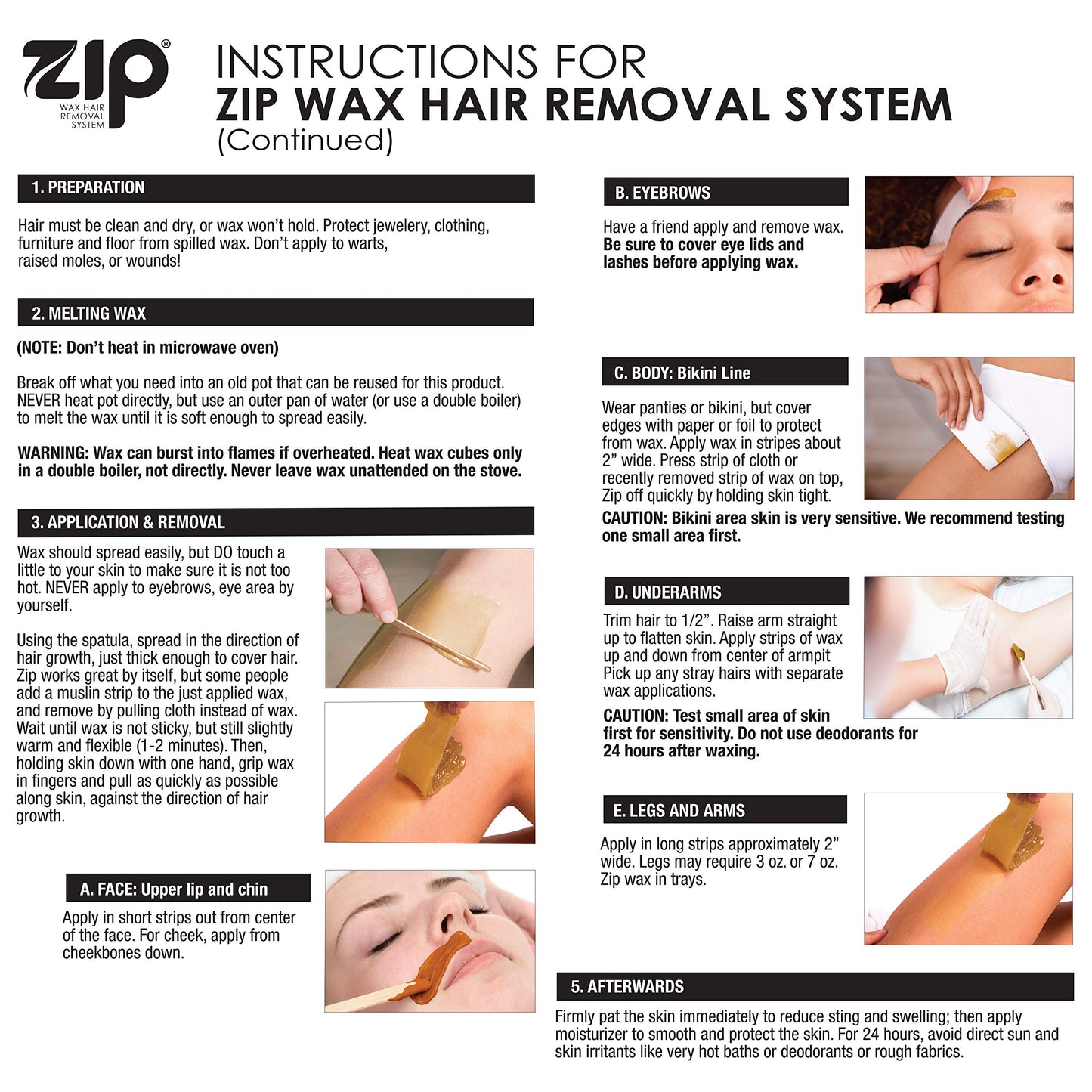 Zip Wax Hair Removal Kit 7oz