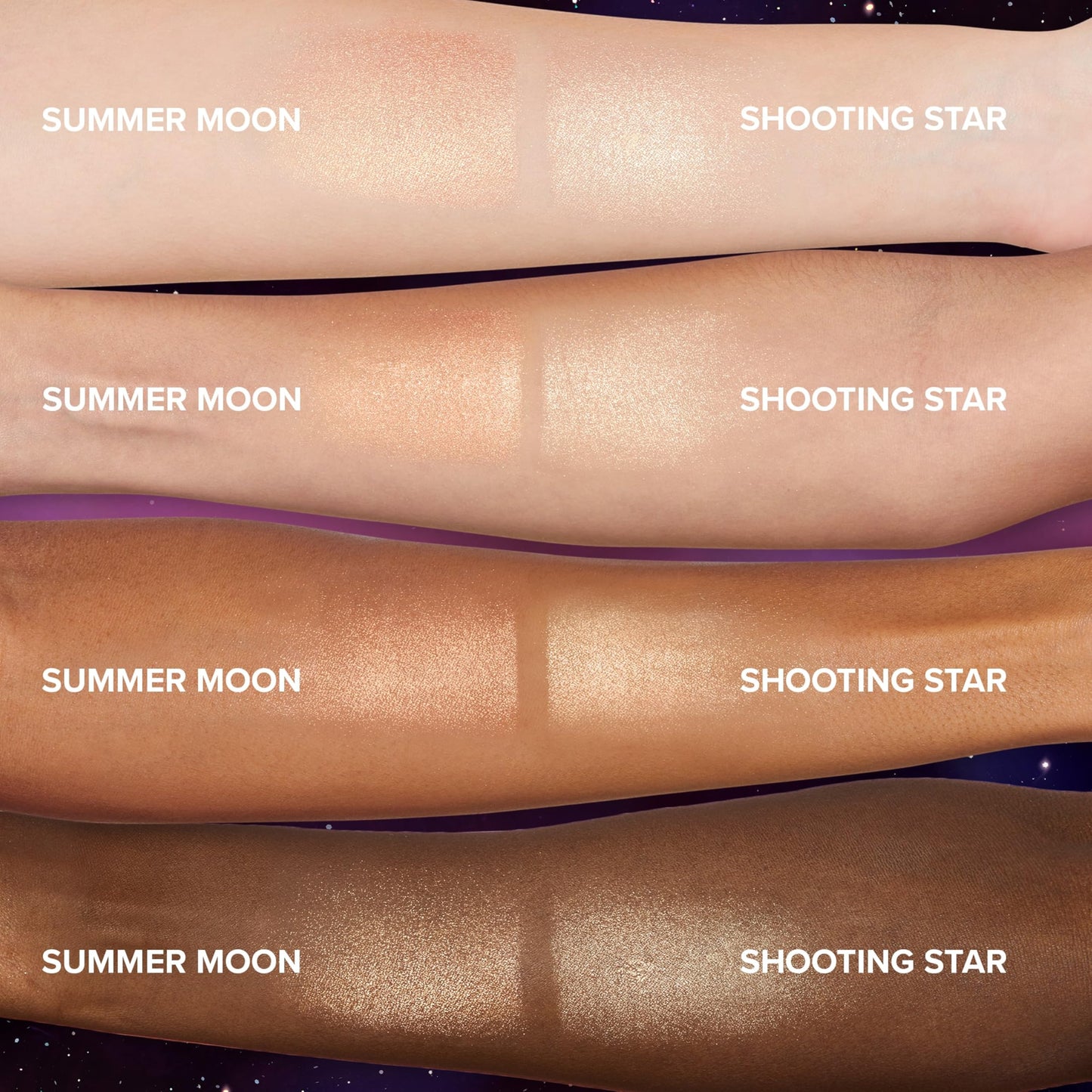 Too Faced Moon Crush Highlighter | Sheer, Powder, Glossy Glow, Highlighter Makeup 0.24 Ounce, Shooting Star
