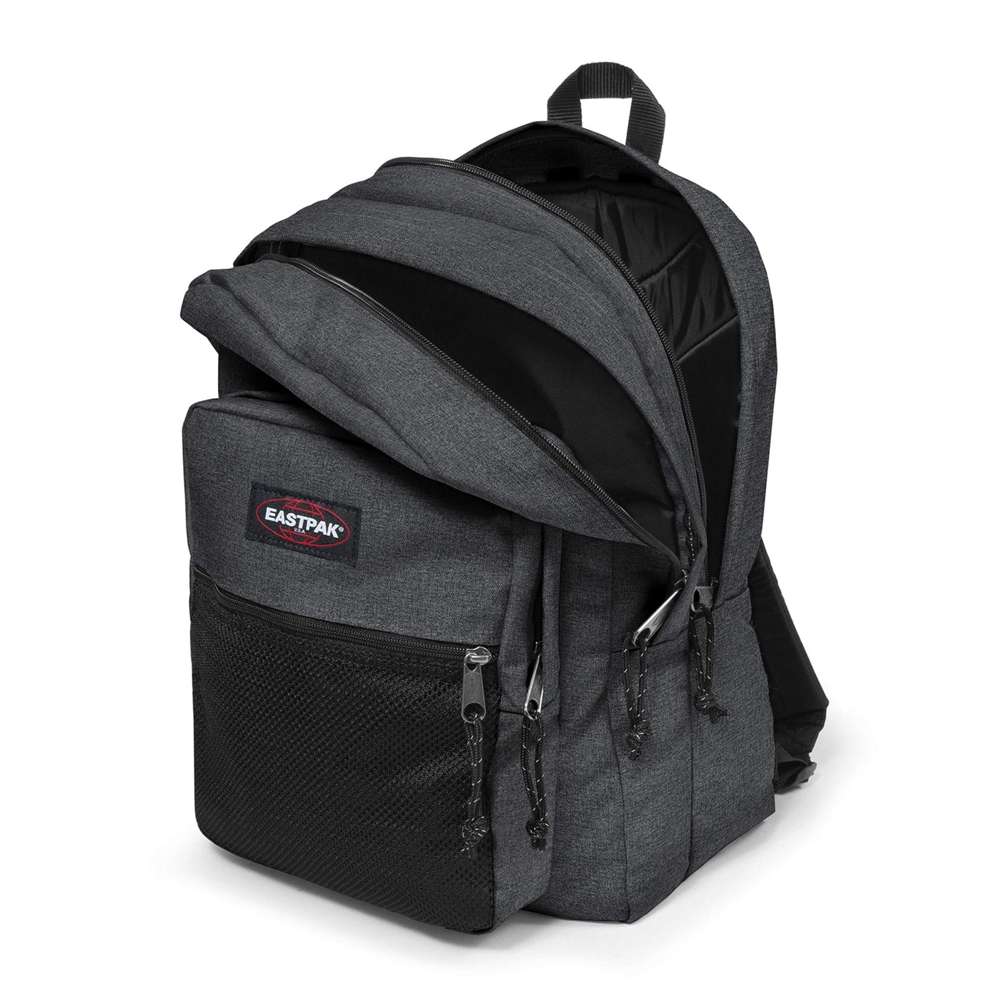 Eastpak Pinnacle Backpack - Bag For School,Travel, Work, or Bookbag - Black Denim