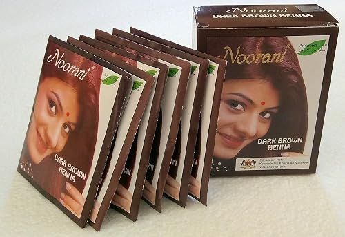 Noorani Dark Brown Henna 6 X 10 gms/Box