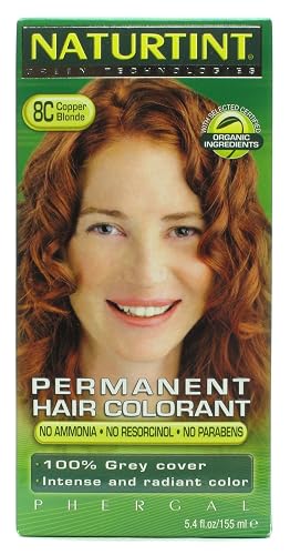 Naturtint 8C Permanent Copper Blonde Haircolor Kit, 4.5 Ounce - 3 per case.