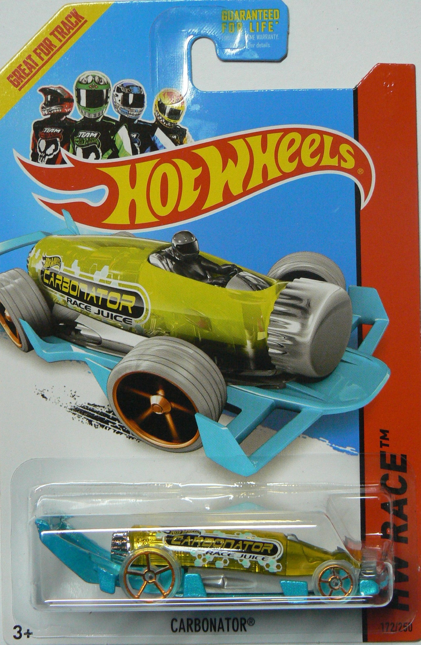 Hot Wheels 2014 HW Race Yellow Carbonator 172/250, Yellow