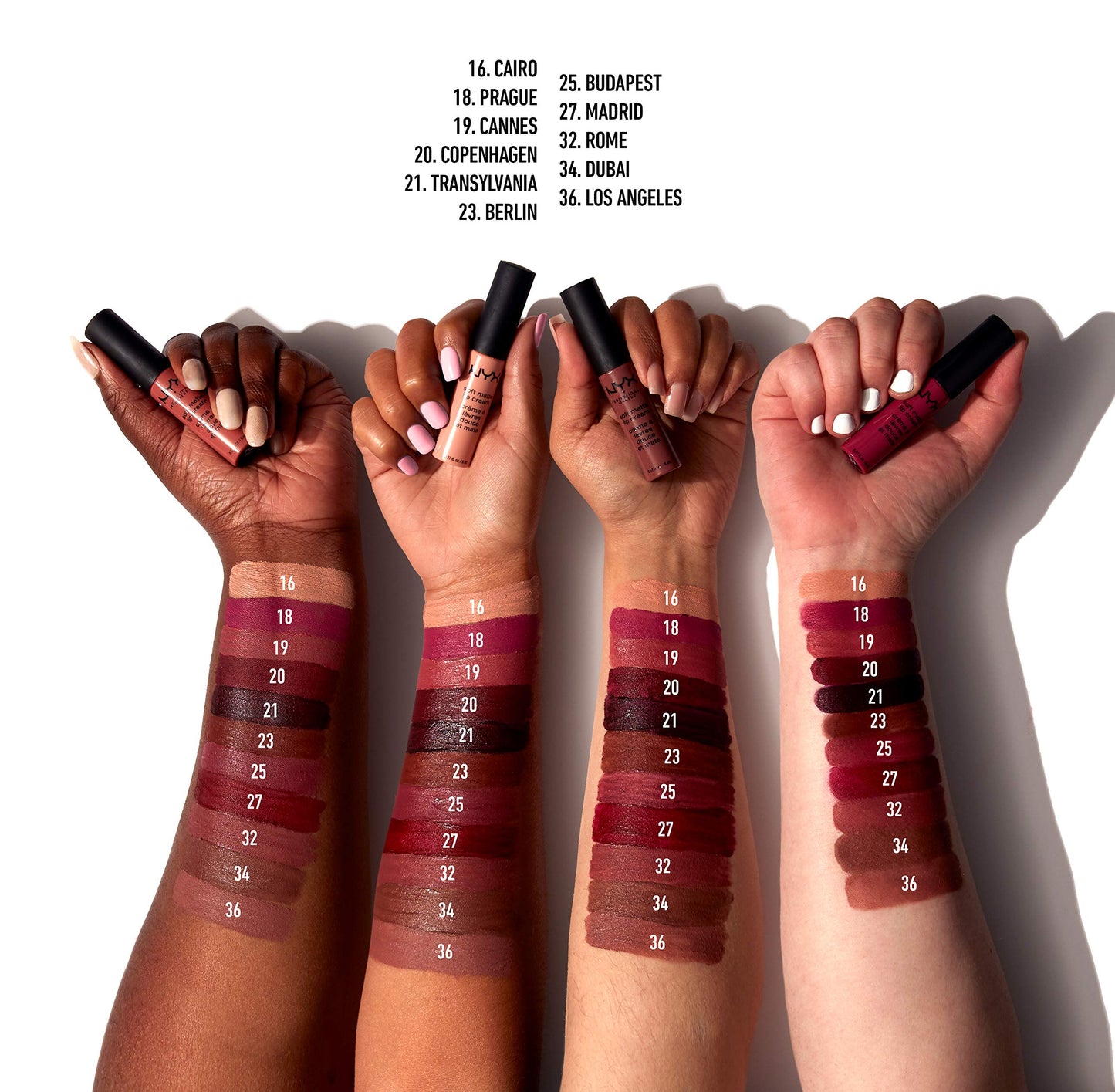 NYX PROFESSIONAL MAKEUP Soft Matte Lip Cream, Lightweight Liquid Lipstick - Budapest (Deep Mauve With Red Undertone) Beauty & Personal Care NYX PROFESSIONAL MAKEUP