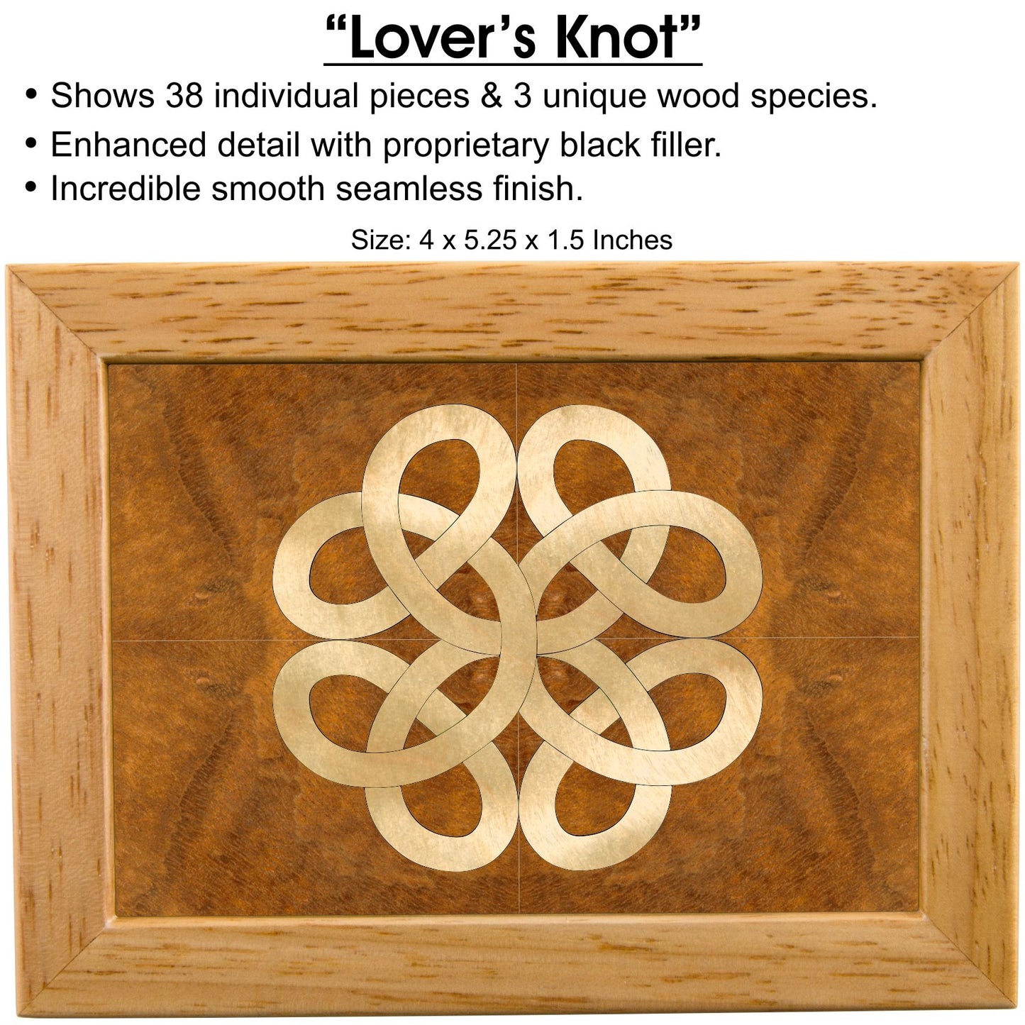 MarqArt Celtic Box - Handmade USA - Unmatched Quality - Unique, No Two are the Same - Original Work of Wood Art. A Celtic Gift, Ring, Trinket or Wood…