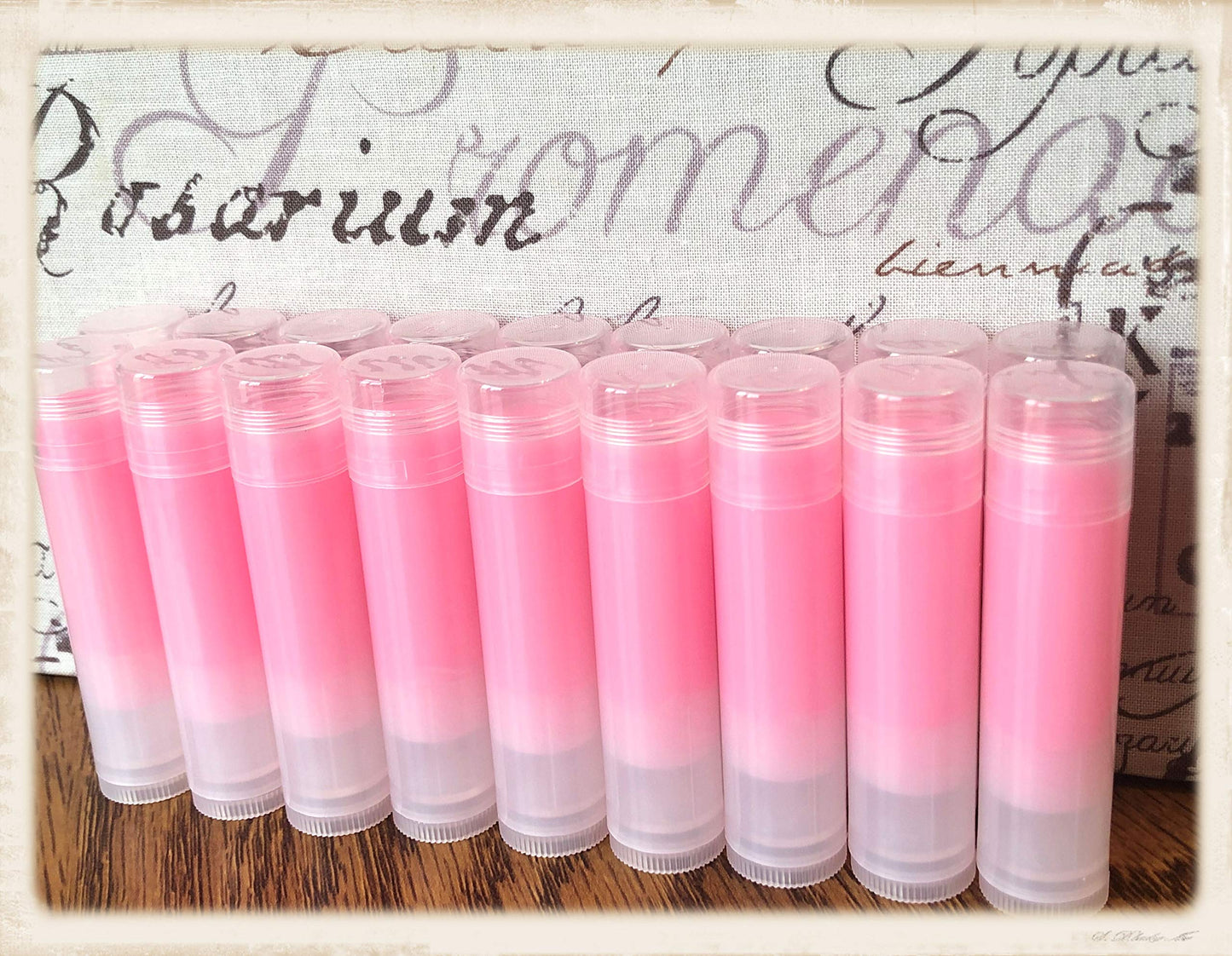 WHOLESALE Handmade Strawberry Flavored Lip Balms Without Labels for DIY Favors or Resale (60) Beauty and Personal Care Majestic Lips