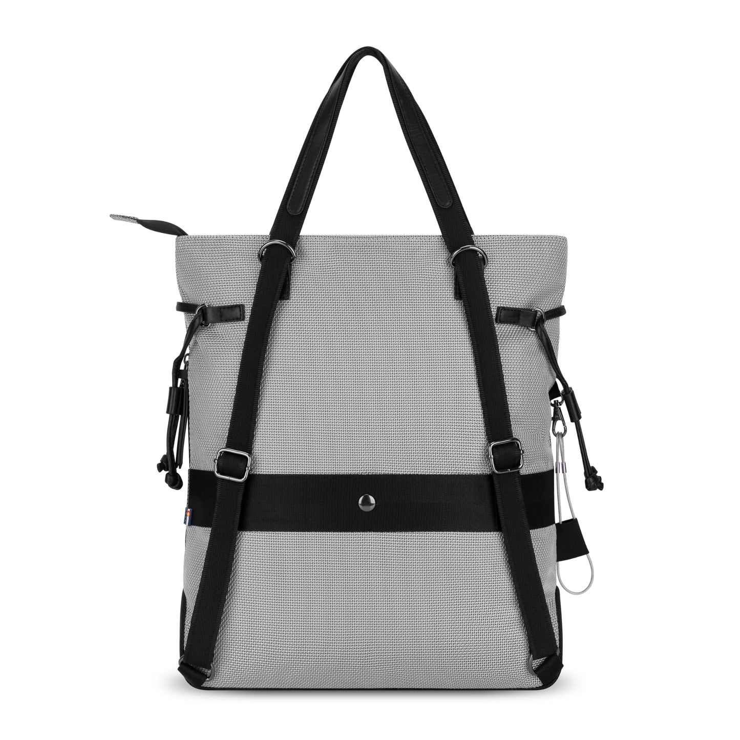 Sherpani Tempest, Anti Theft Convertible Backpack Tote, 14L Travel Backpack, Travel Gifts for Women, Handbags, RFID Protection, Metal Hardware, Fits 15” Laptop (No Sleeve) (Sterling)