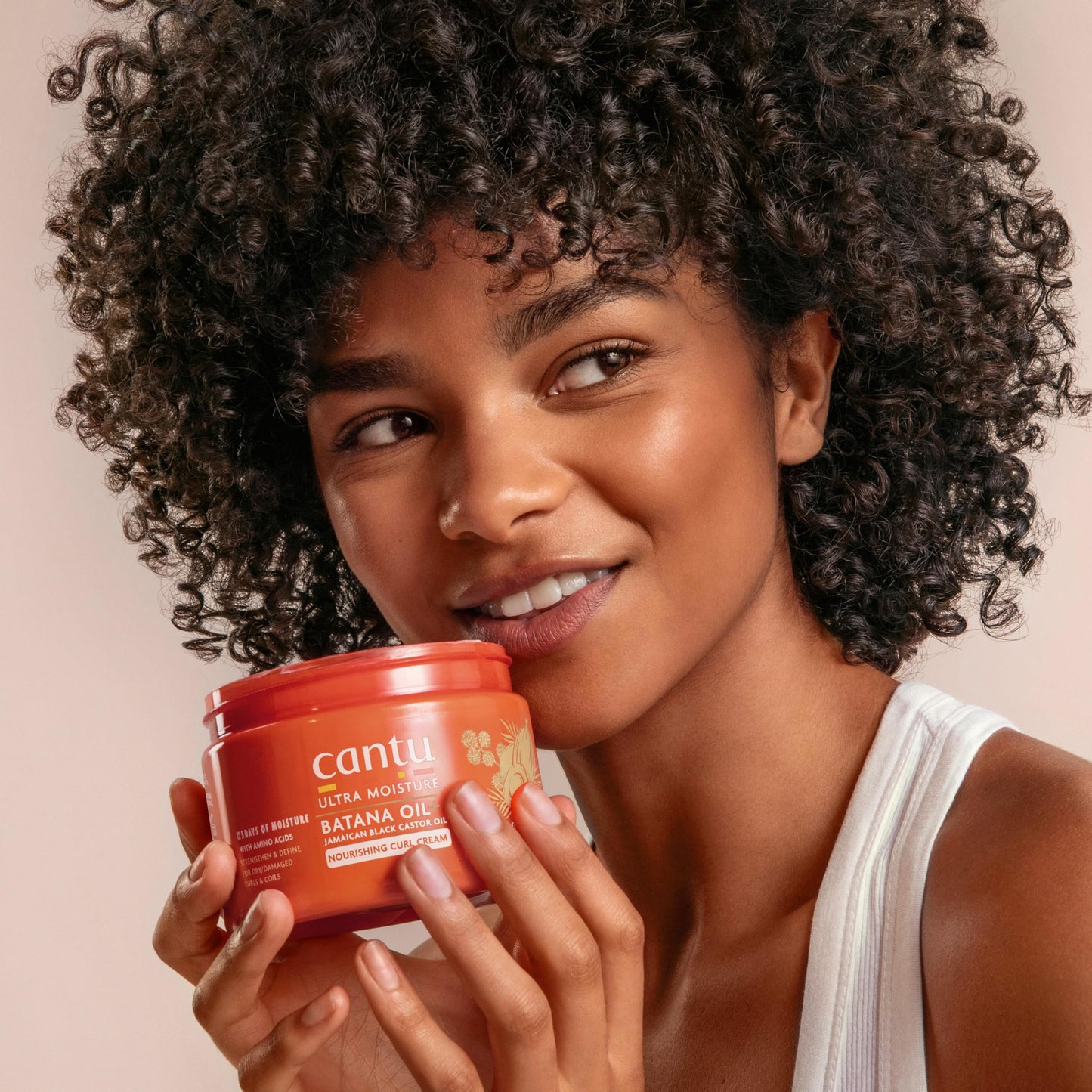 Cantu Ultra Moisture Nourishing Curling Cream with Batana Oil + Jamaican Black Castor Oil, 10 oz