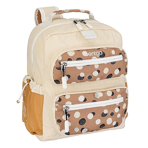 Bentgo Kids Backpack (Whimsy & Wonder Collection) - Lightweight 14’’ for School, Travel & Daycare - Ideal for Kids 4+, Durable & Water-Resistant, Roomy Interior, Loop for Lunch Bag (Spots & Dots)