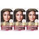 L'Oreal Paris Excellence Creme Permanent Hair Color, 5AB Mocha Ash Brown, 100 percent Gray Coverage Hair Dye, Pack of 3