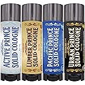 BushKlawz Solid Colognes Travel Variety Gift Set Sampler. Includes 1 chapstick size stick of each of our 4 famous scents. Best Gift Present for men
