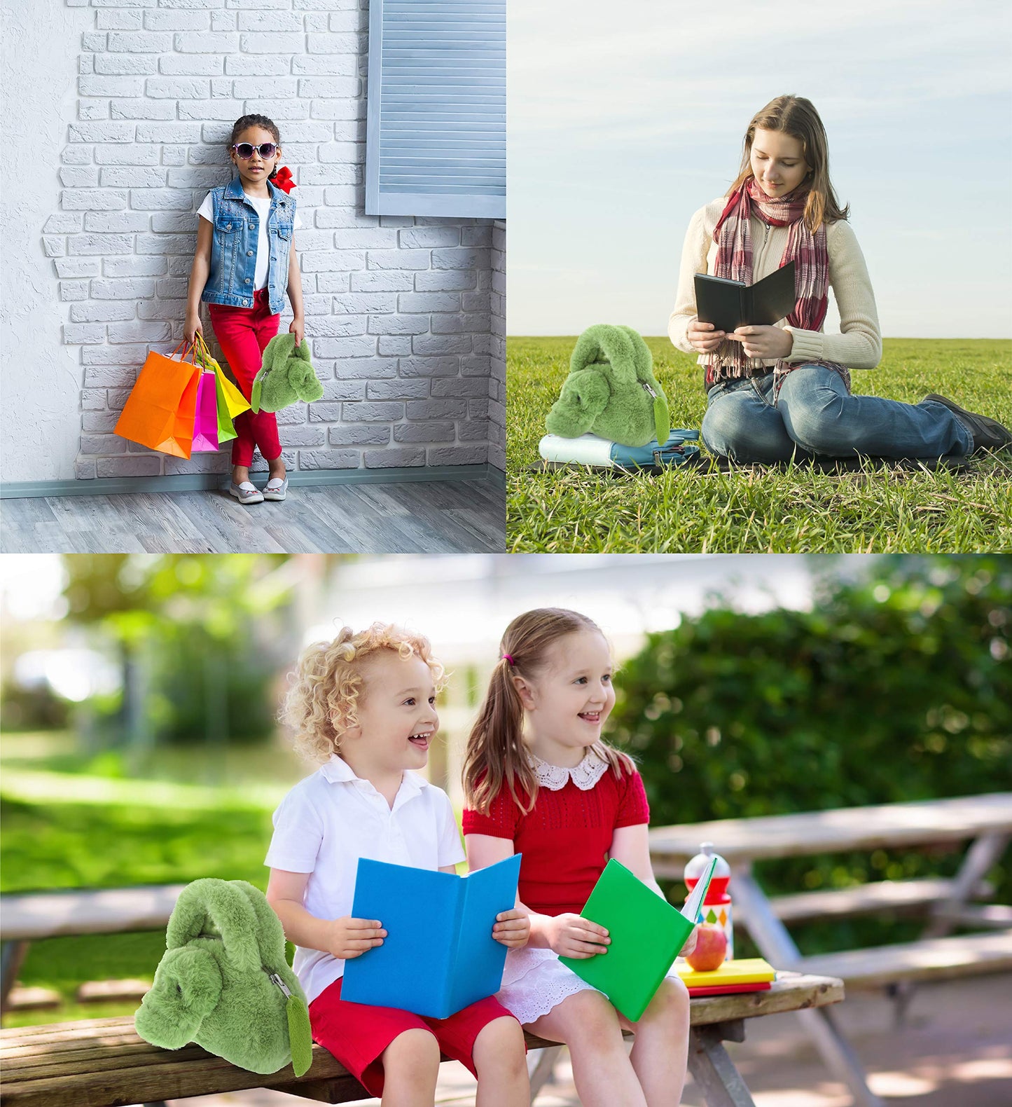 DolliBu Alligator Plush Handbag - Super Soft Plush Stuffed Animal Purse for Children's Accessories, Kids Hand Bag Toy Purse, Pretend Play, Fluffy…