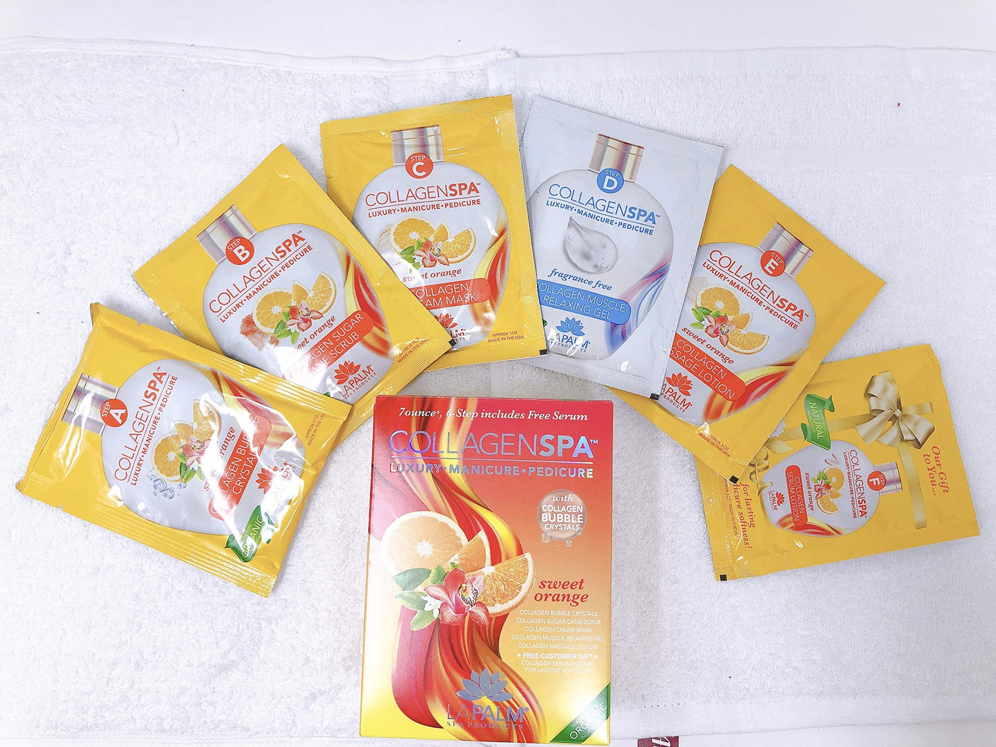 La Palm Collagen Spa Luxury Manicure and Pedicure with Collagen Bubble Crystals - Mix of 6 Scents