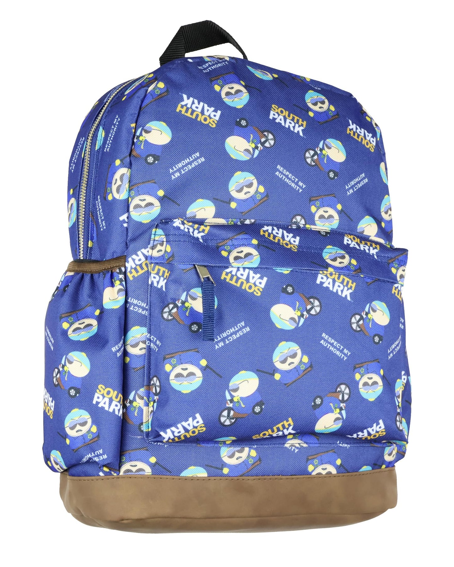 South Park Backpack Cop Cartman Respect My Authority School Bookbag For Daily Use
