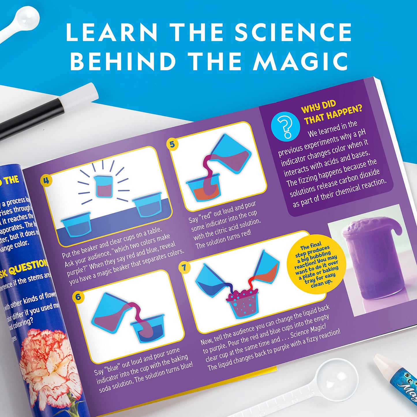 National Geographic Magic Chemistry Set – Kids Science Kit with 10 Magic Tricks, Fun STEM Experiments & Science Toys Gift for Boys & Girls 8-12
