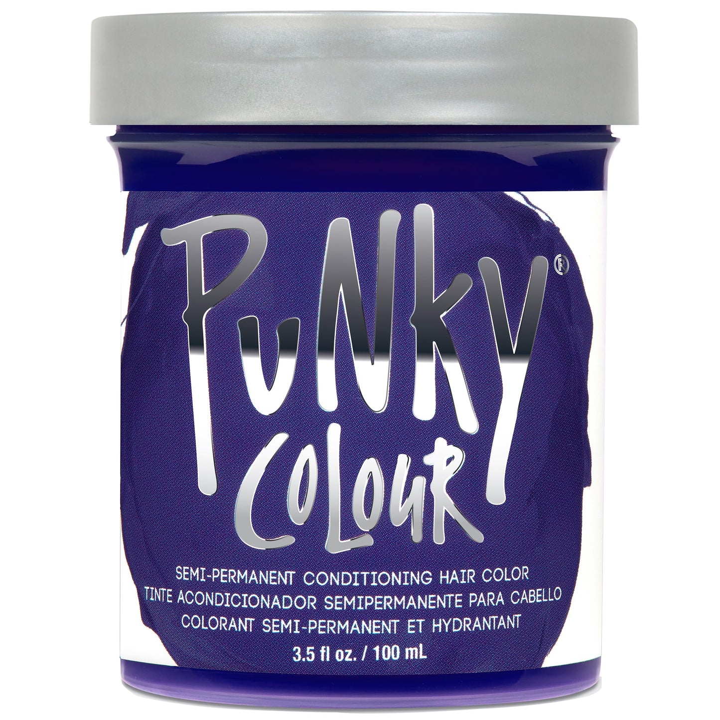 Punky Violet Semi Permanent Hair Color - Vegan, Cruelty-Free Conditioning Hair Dye, Lasts Up to 35 Washes, 3.5 fl oz