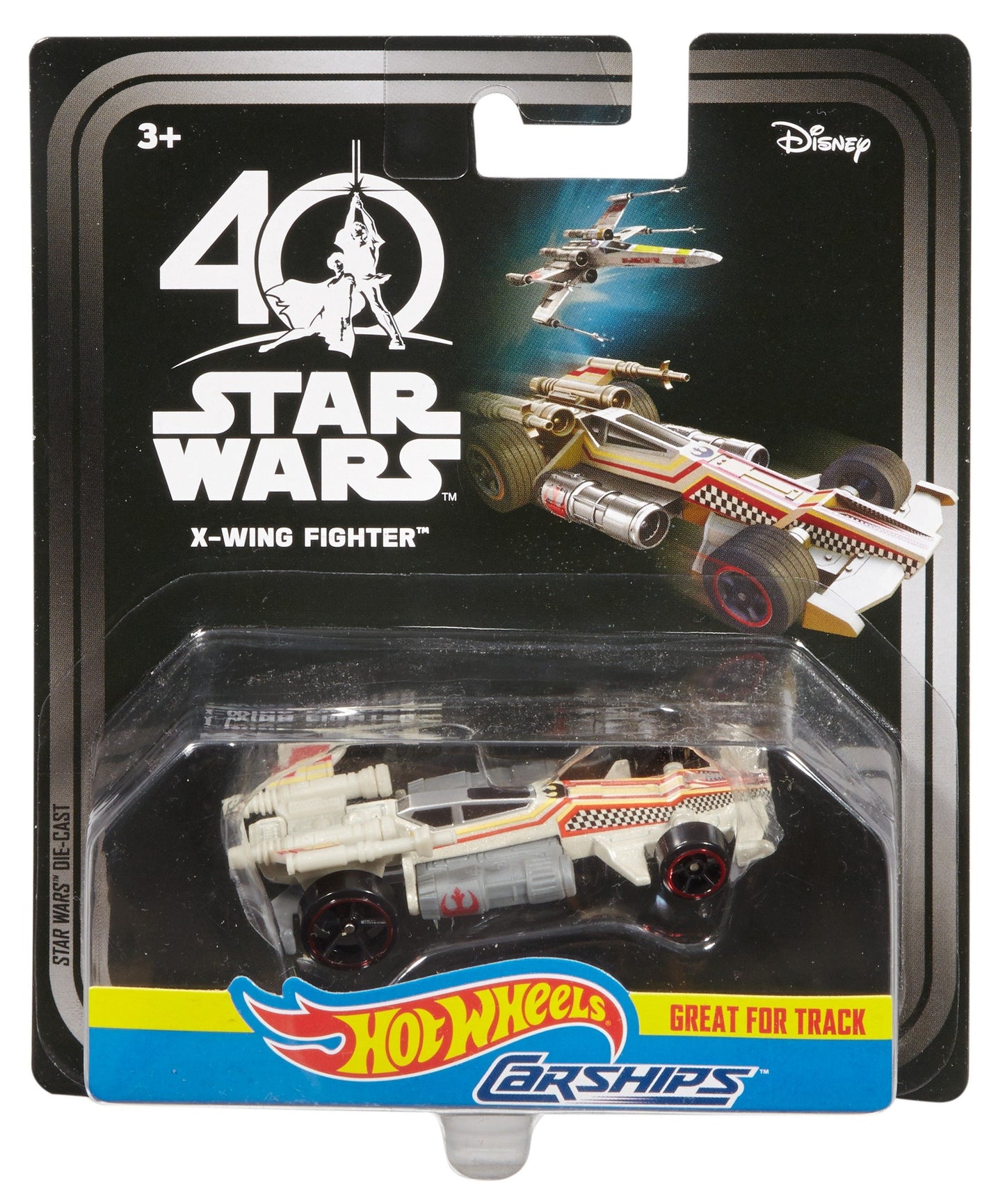 Hot Wheels Star Wars Carships 40th Anniversary X-Wing Fighter Vehicle