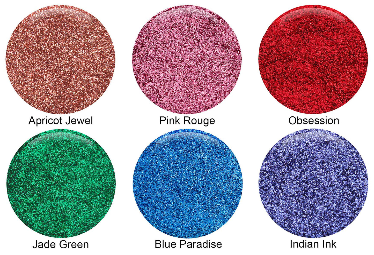 GLITTIES - (6PK) Cosmetic Grade Extra Fine Loose Glitter Powder Kit - Safe for Skin! Perfect for Makeup, Body Tattoos, Face, Hair, Lips, Soap, Lotion