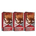Revlon Colorsilk Beautiful Color, Permanent Hair Dye with Keratin, 100% Gray Coverage, Ammonia Free, 51 Light Auburn (Pack of 3)