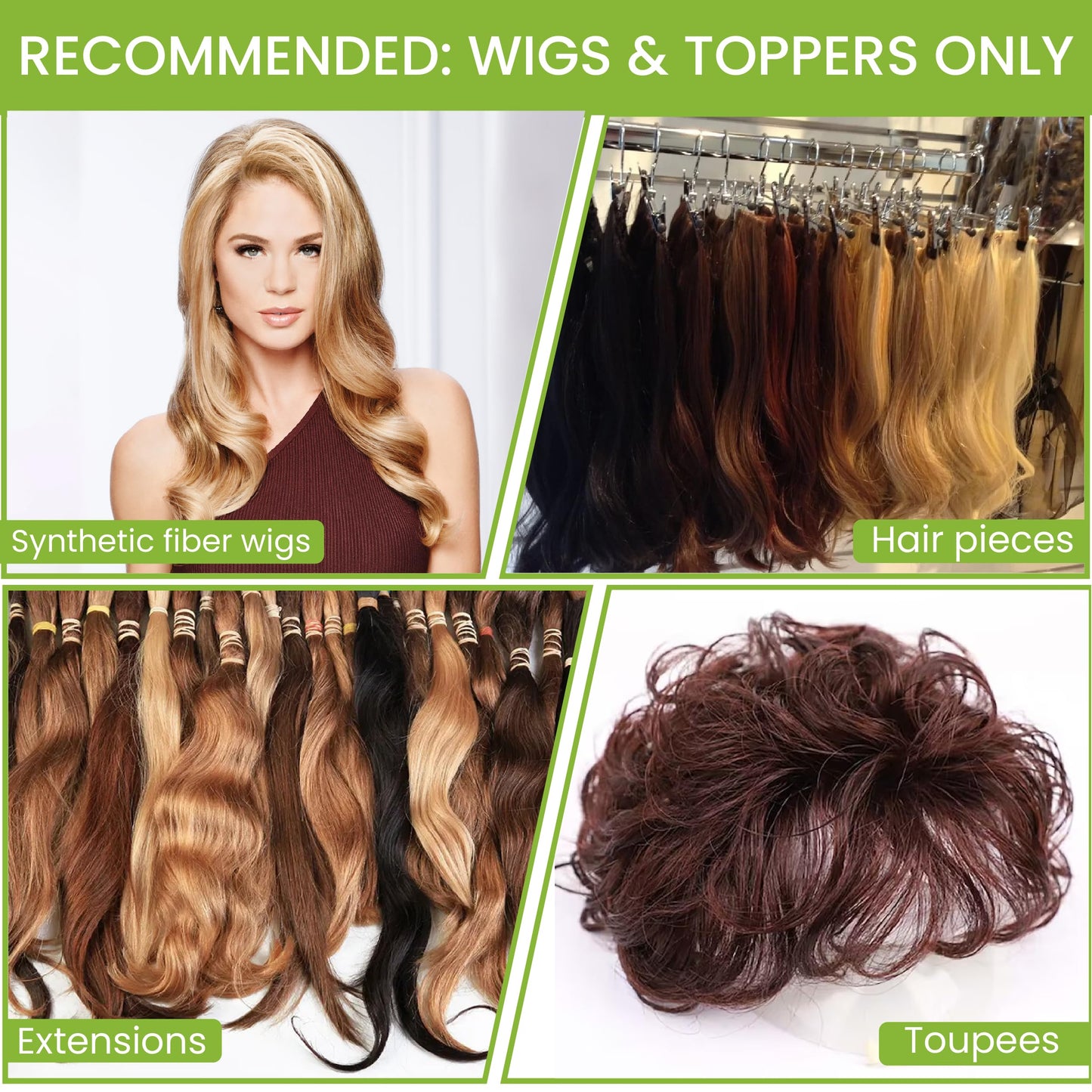 Hair U Wear Cleansing Shampoo - Wig Shampoo for Synthetic Wigs and Hair Extensions, 8 Ounces